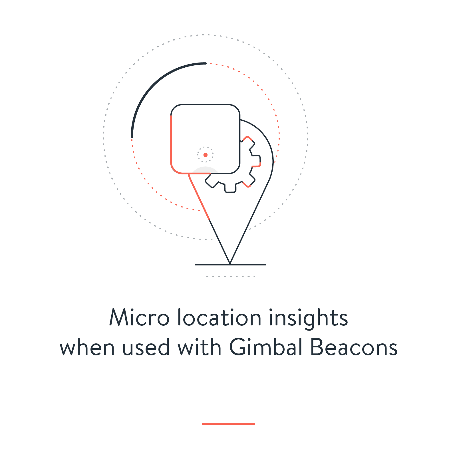 Micro location insights when used with Gimbal Beacons